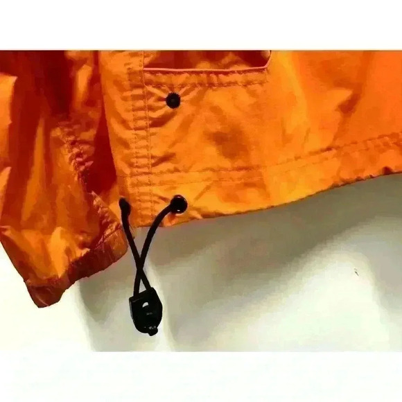 Orange Abercrombie and Fitch Gym issue Size large Windbreaker lightweight - Picture 8 of 11